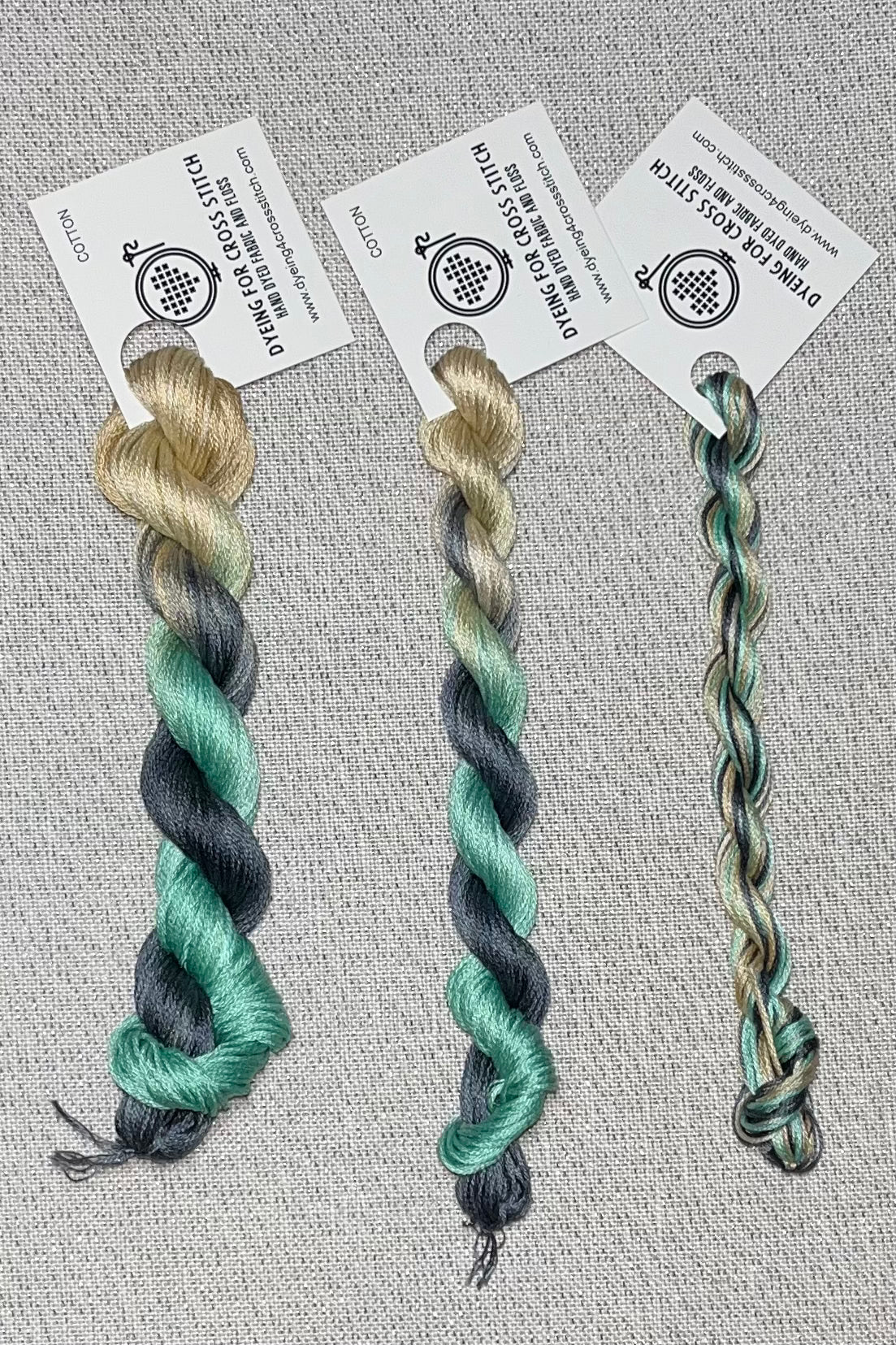 Cotton hand dyed floss - Beachcomber