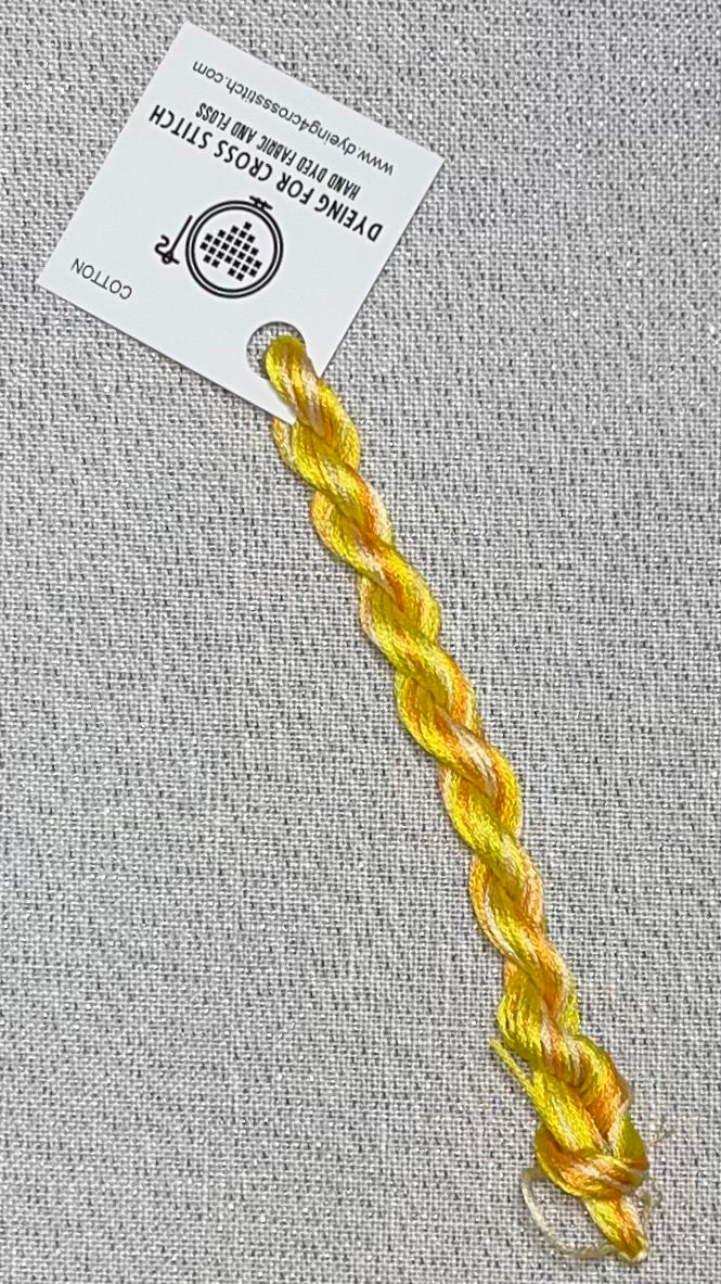 Cotton hand dyed floss - Citrus