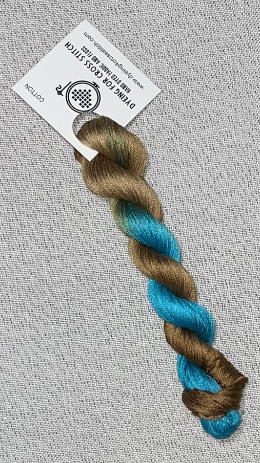 Cotton hand dyed floss - Copper Penny