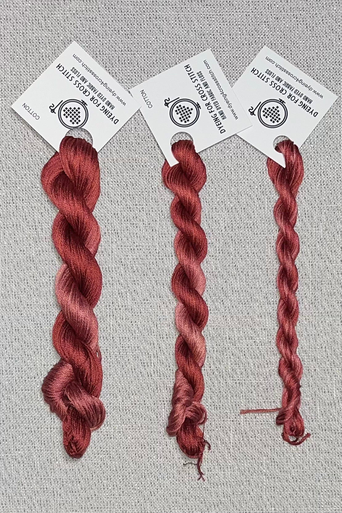 Cotton hand dyed floss - Red Barn