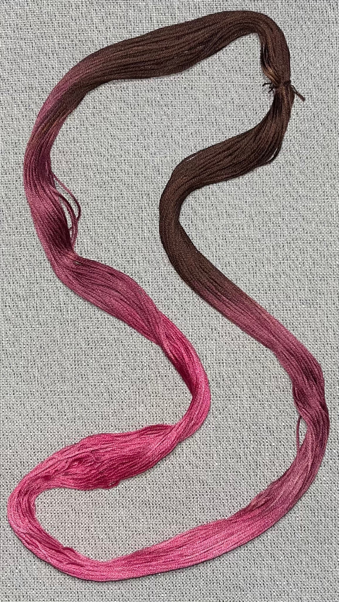 Cotton hand dyed floss - Cherry Mash