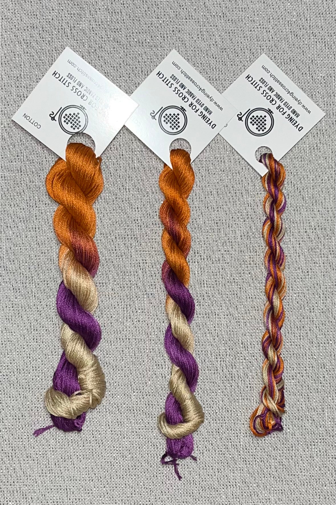 Cotton hand dyed floss - Sweater Weather