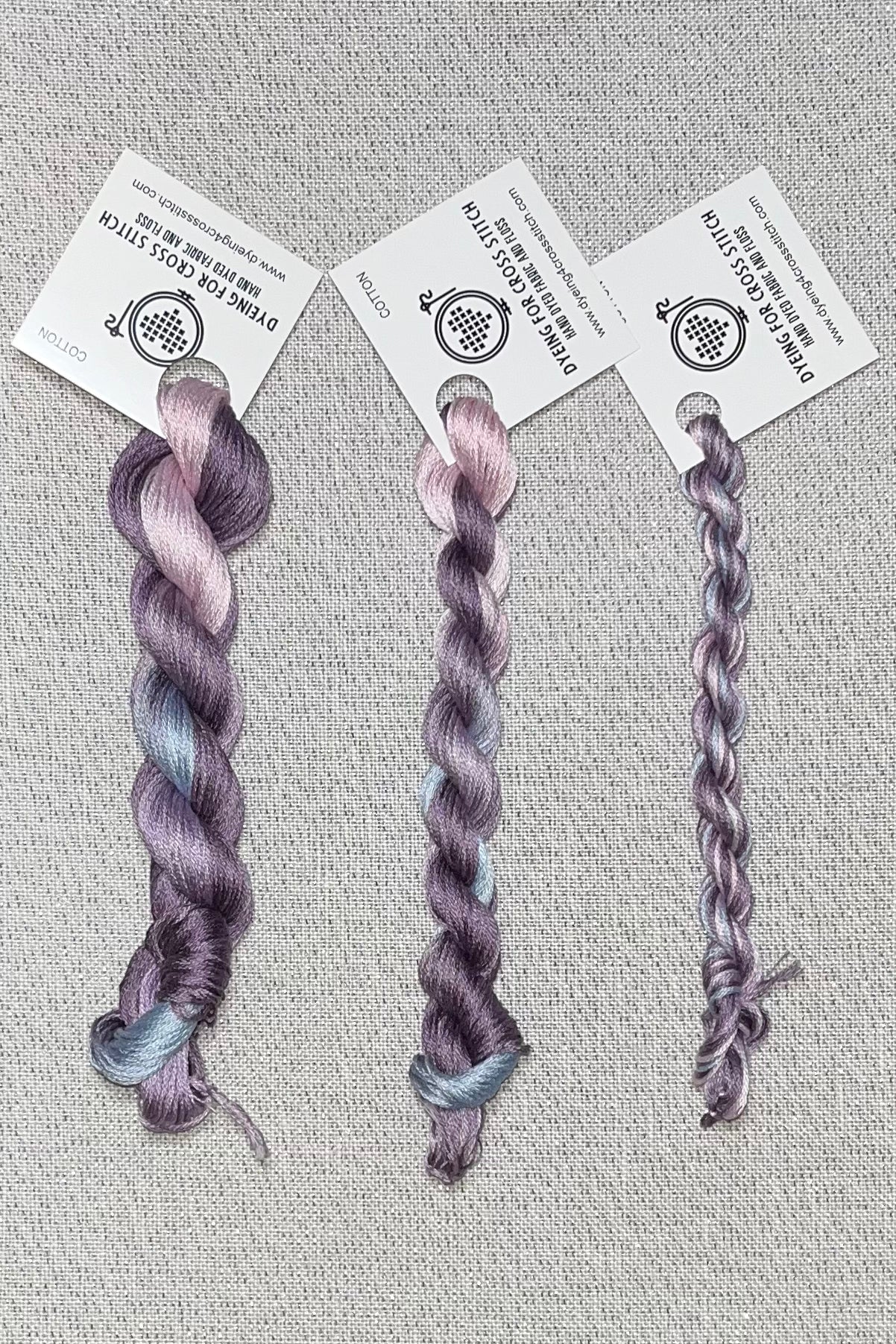 Cotton hand dyed floss - Hush