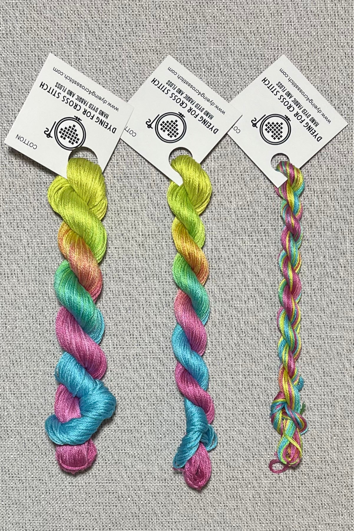 Cotton hand dyed floss - Tie-Dyed Dreams