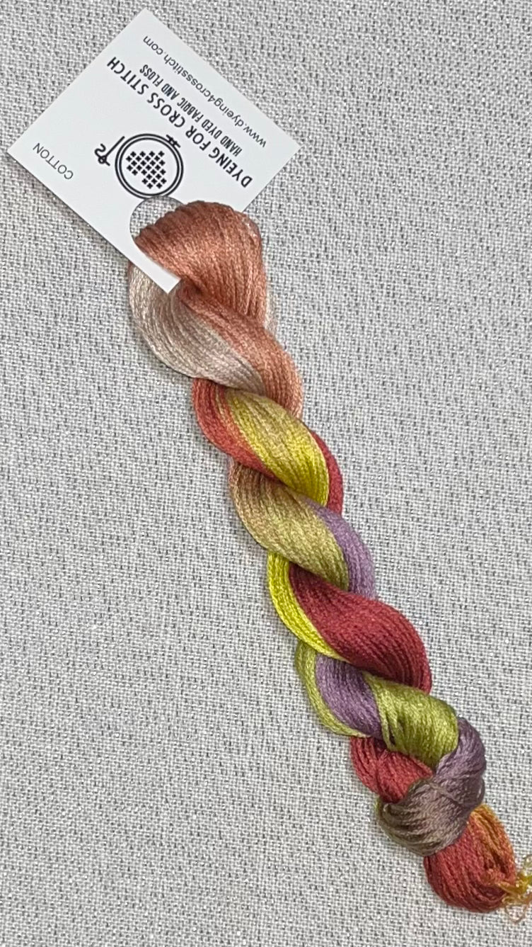 Cotton hand dyed floss - Granny's Square