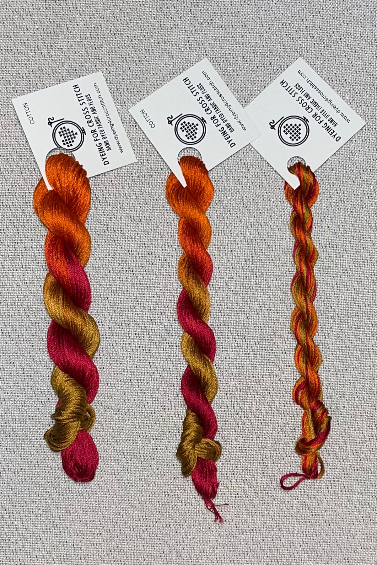 Cotton hand dyed floss - Mackinac