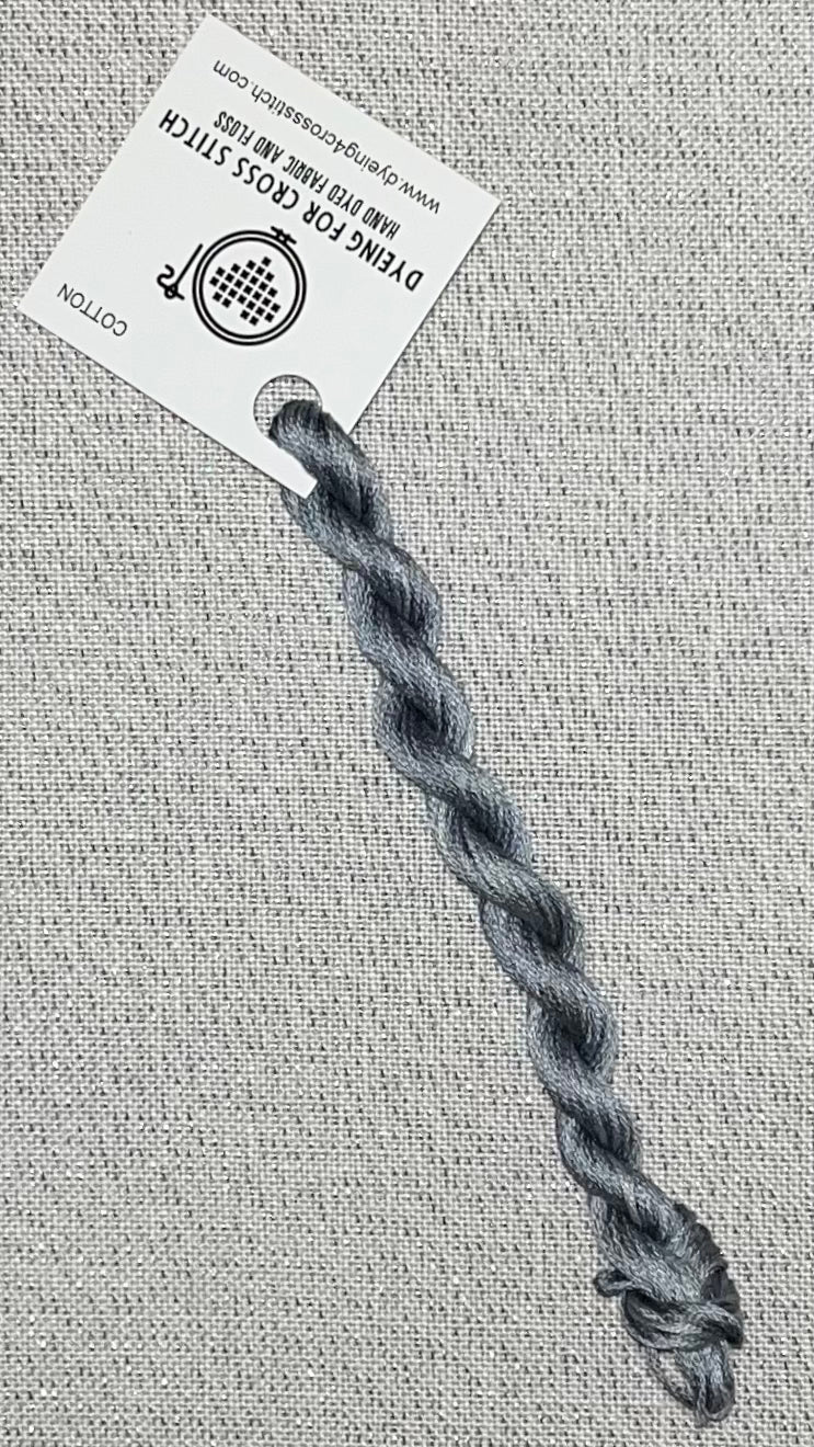 Cotton hand dyed floss - Victorian Pewter