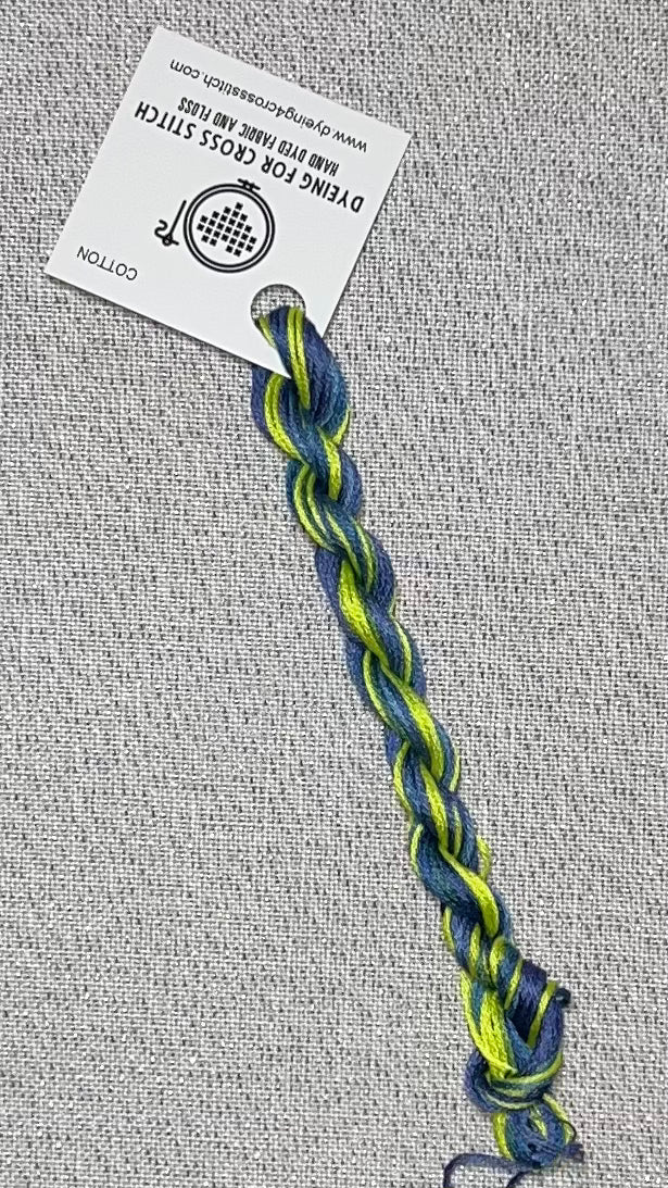 Cotton hand dyed floss - Jester