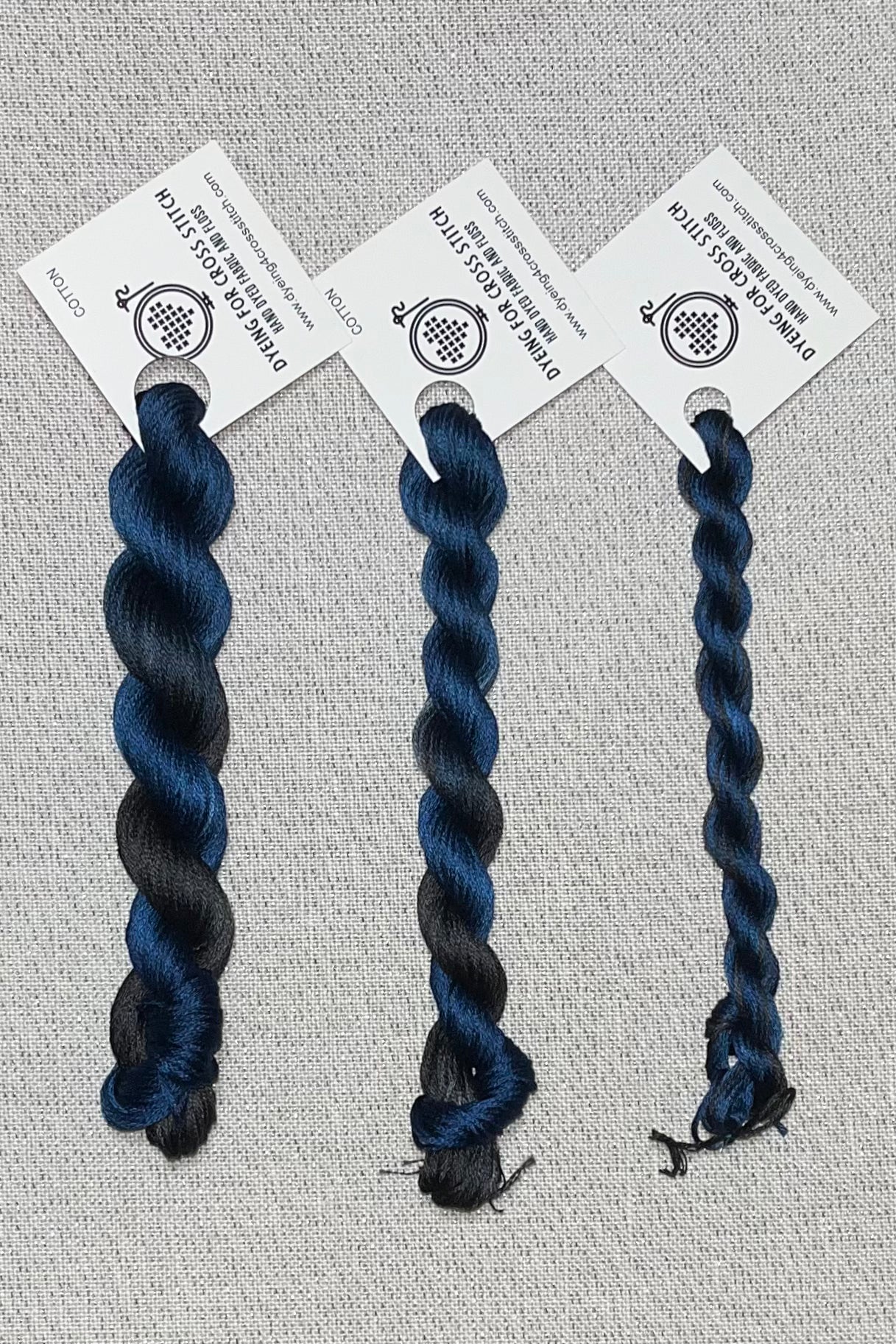 Cotton hand dyed floss - Midnight