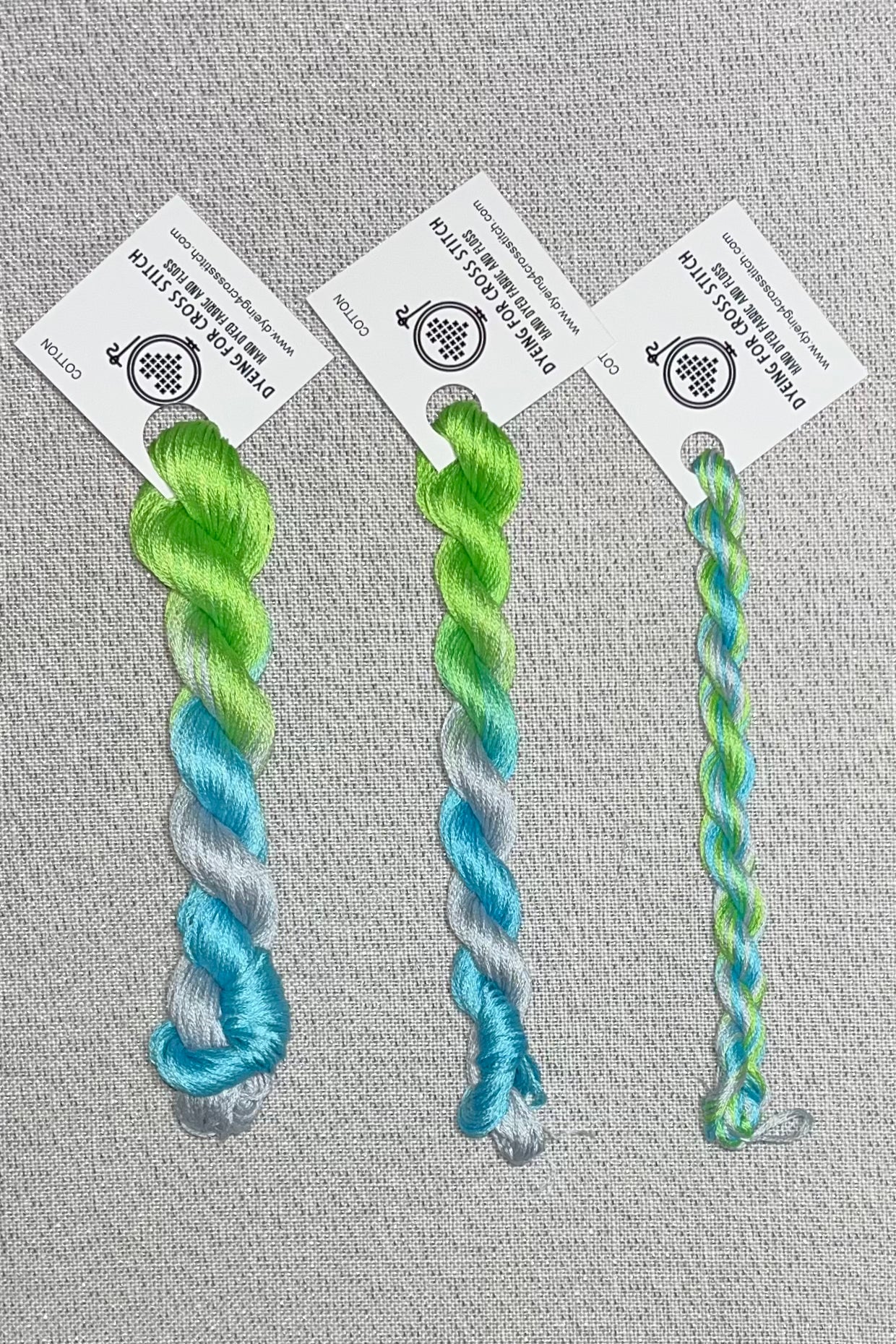 Cotton hand dyed floss - Coastal