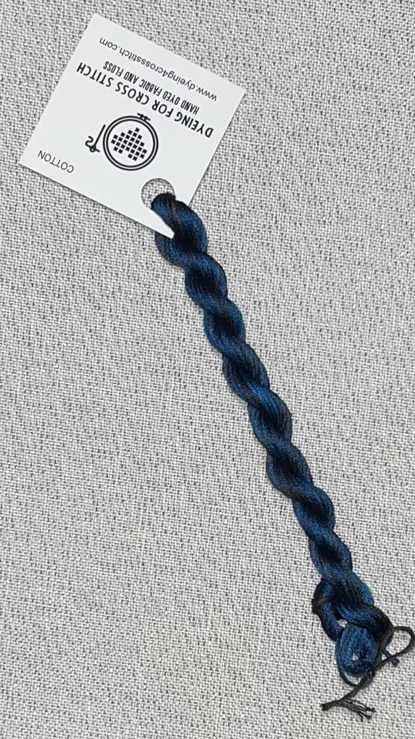 Cotton hand dyed floss - Midnight