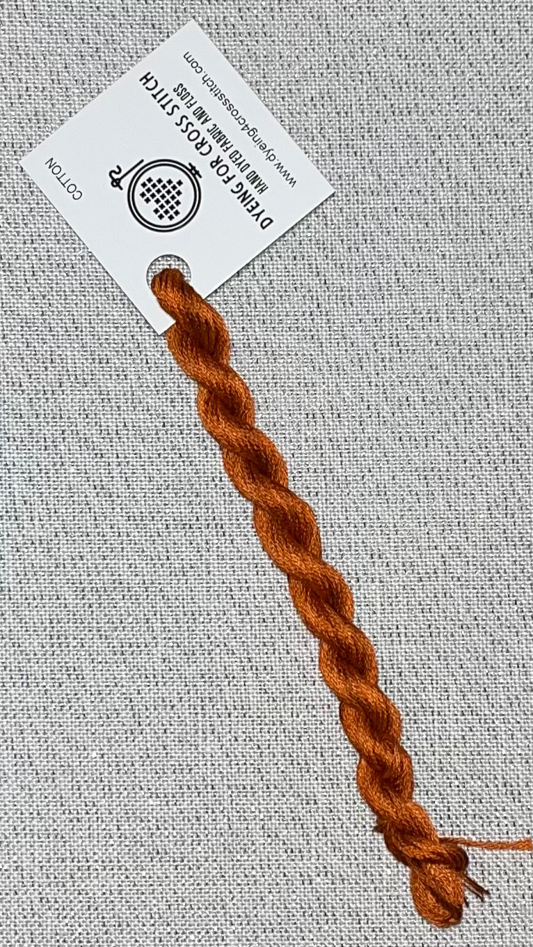 Cotton hand dyed floss - Everything Pumpkin