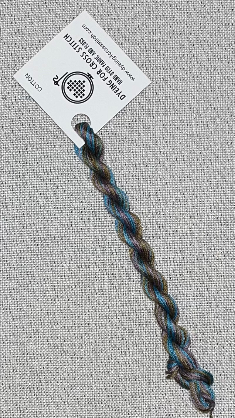 Cotton hand dyed floss - Nightfall
