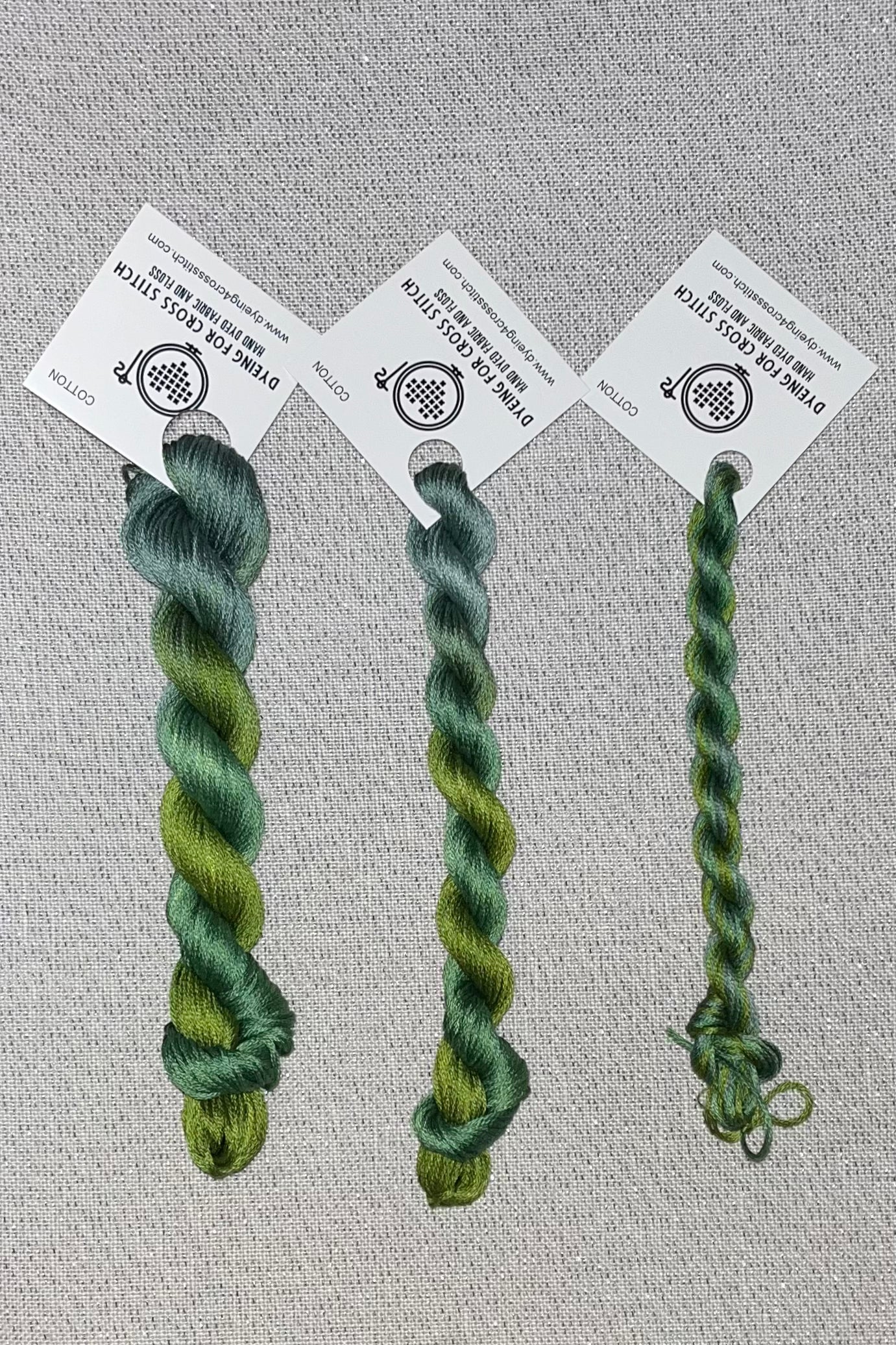 Cotton hand dyed floss - Woodland