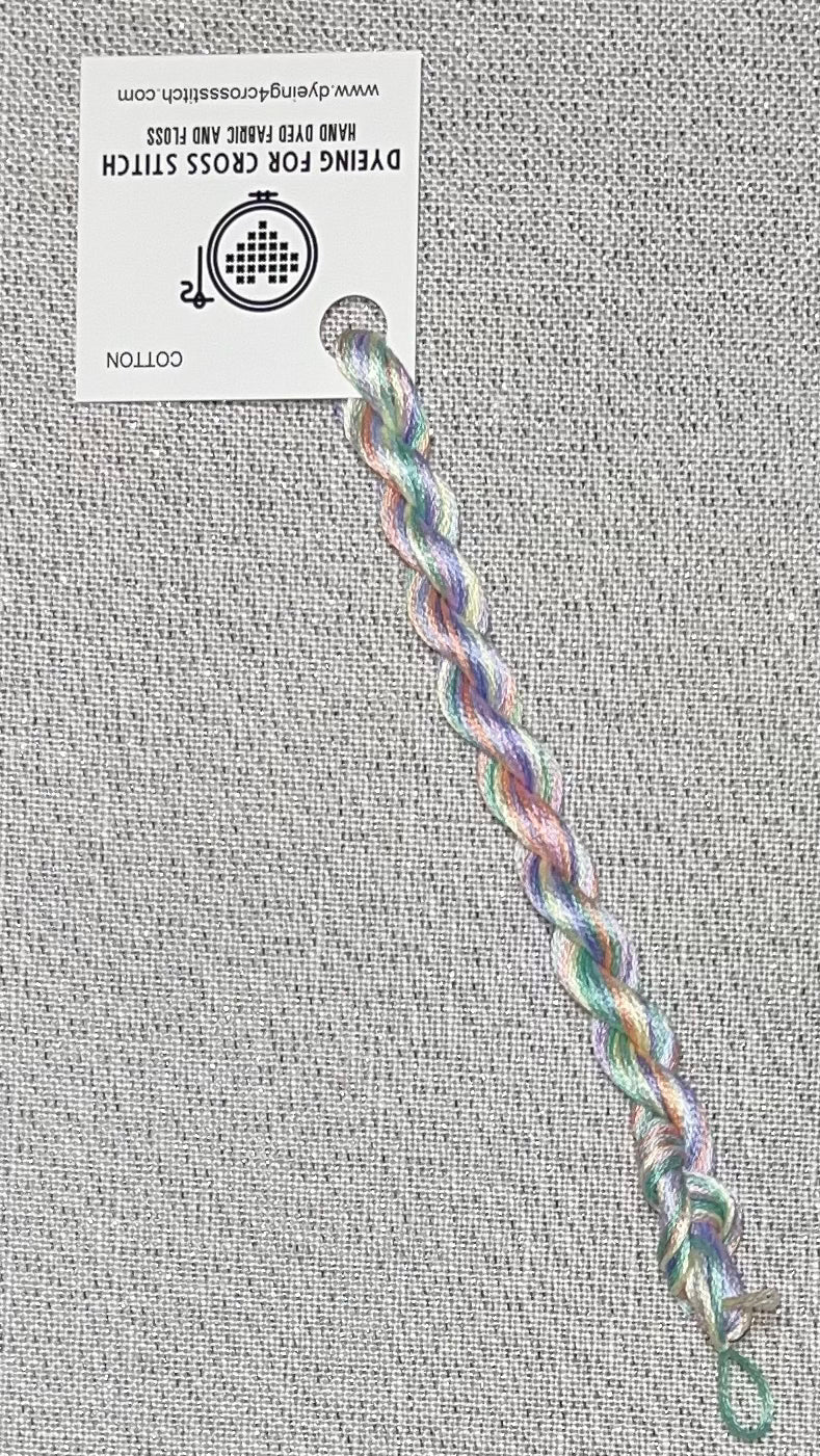 Cotton hand dyed floss - Dragonfly Wing