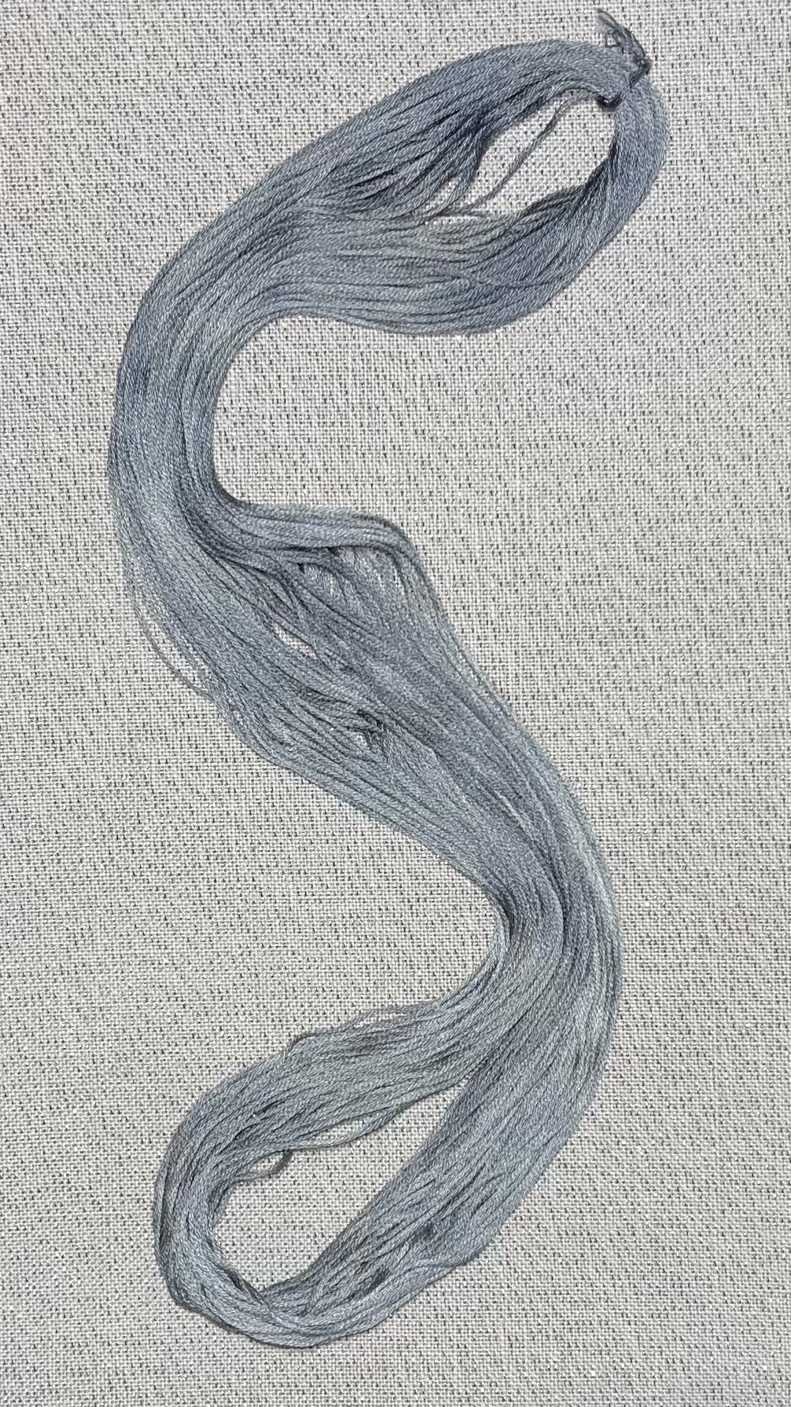 Cotton hand dyed floss - Victorian Pewter