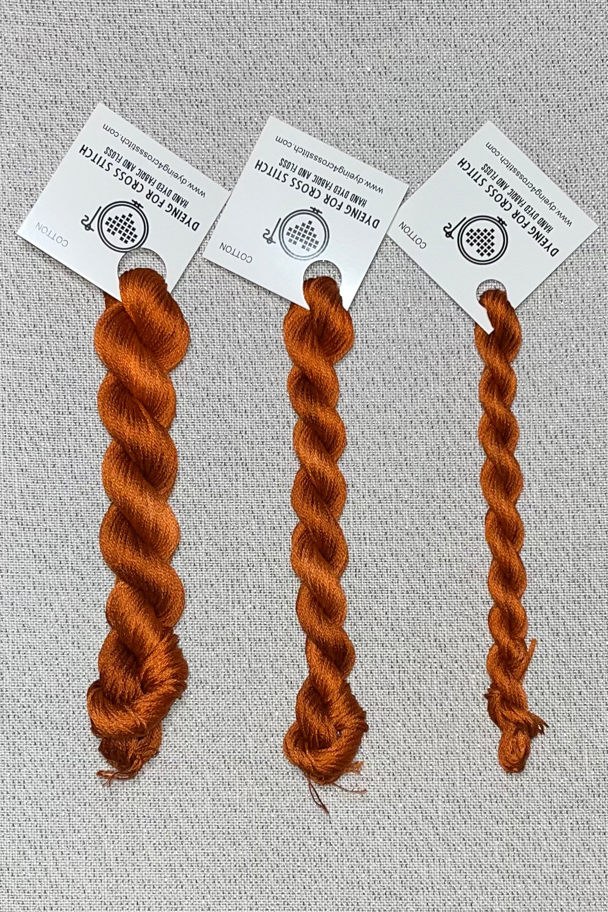 Cotton hand dyed floss - Everything Pumpkin