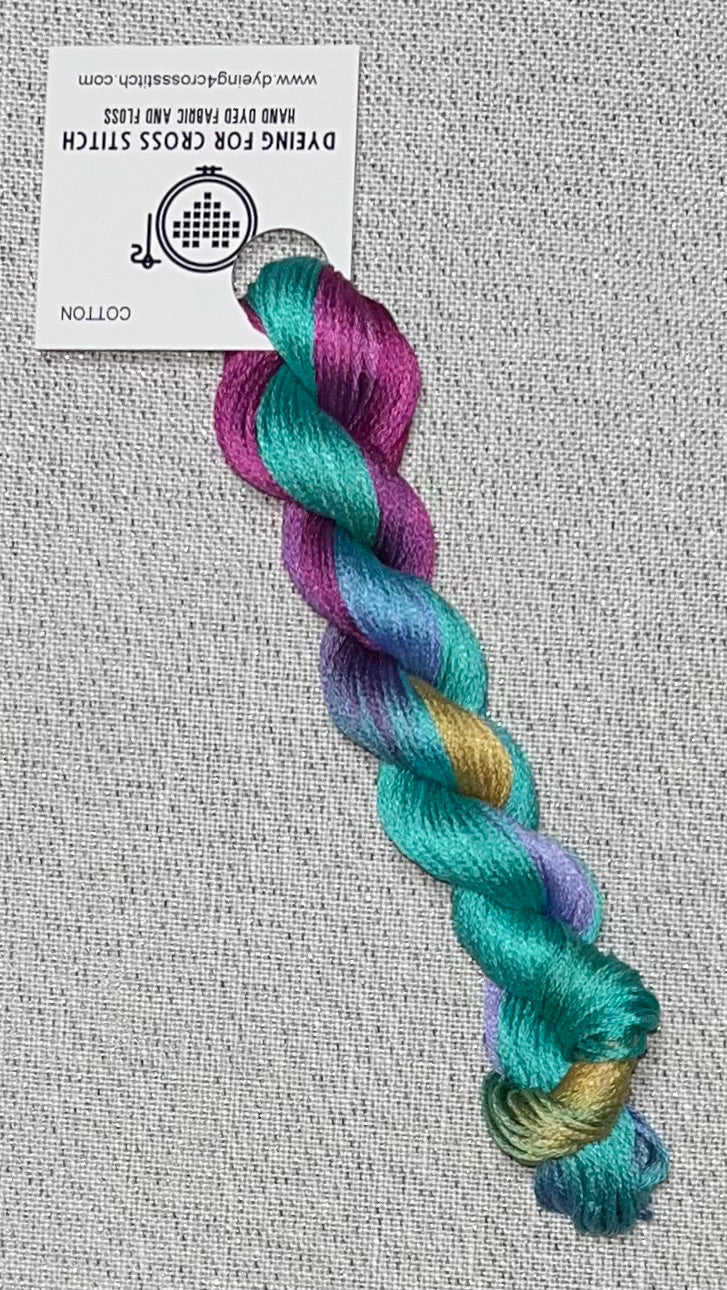 Cotton hand dyed floss - Aloha