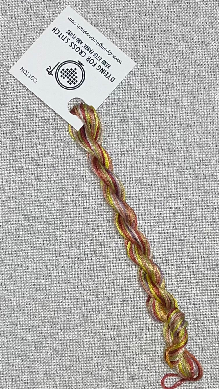 Cotton hand dyed floss - Granny's Square