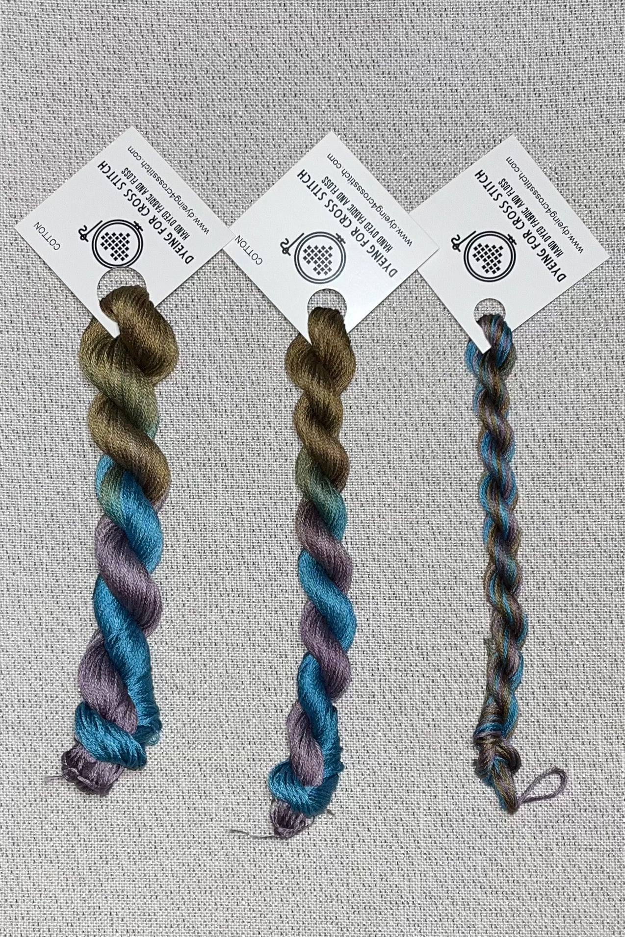 Cotton hand dyed floss - Nightfall