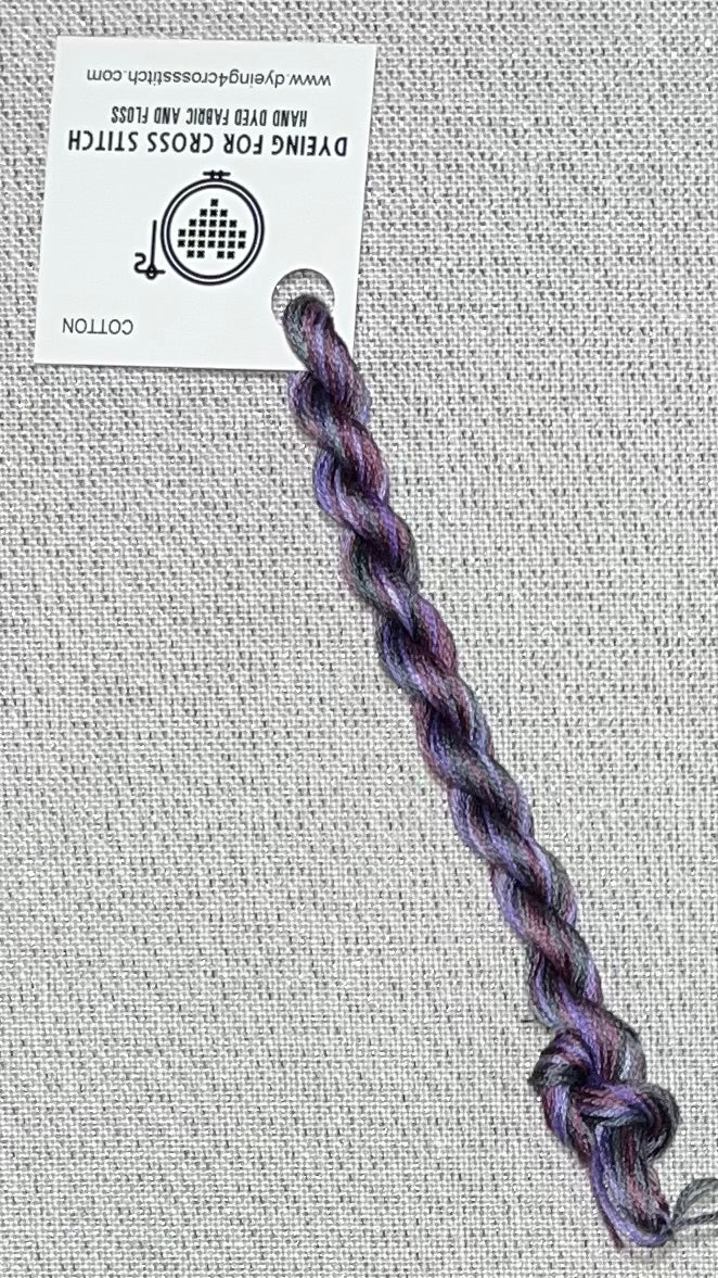 Cotton hand dyed floss - Peacock Party