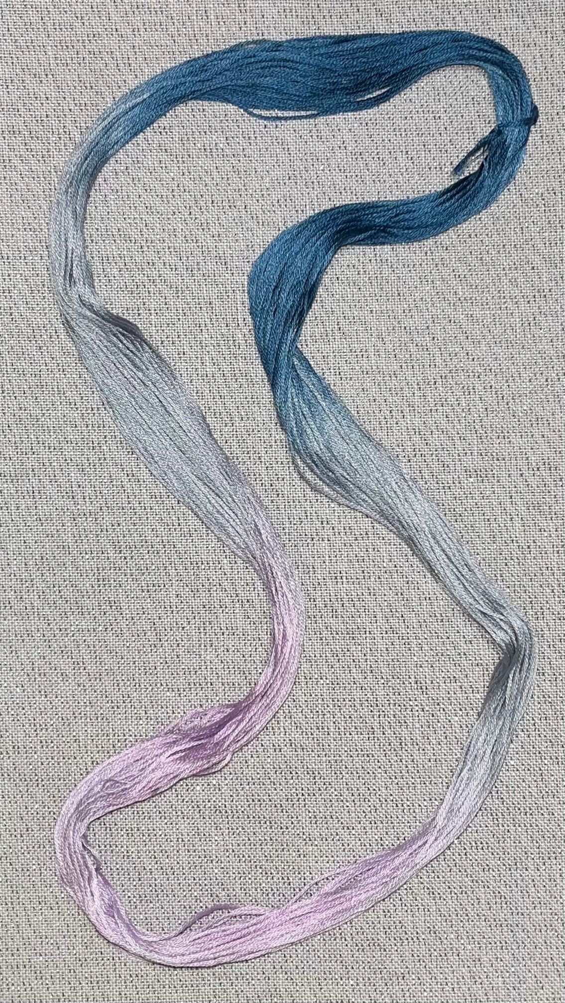 Cotton hand dyed floss - So Long Shadow