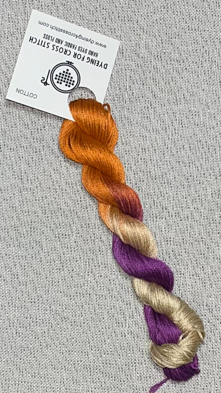 Cotton hand dyed floss - Sweater Weather