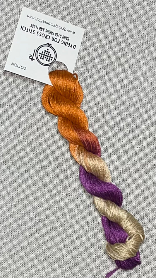 Cotton hand dyed floss - Sweater Weather