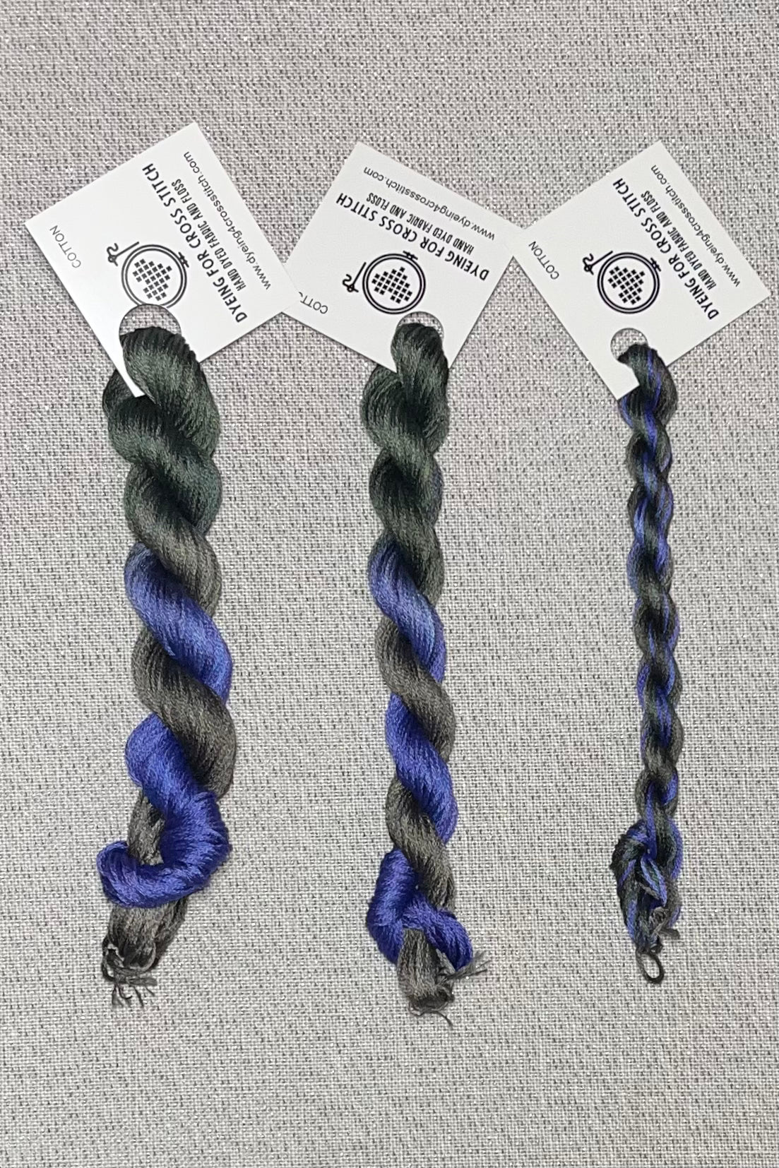 Cotton hand dyed floss - Purple Basil