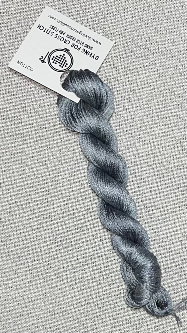 Cotton hand dyed floss - Victorian Pewter