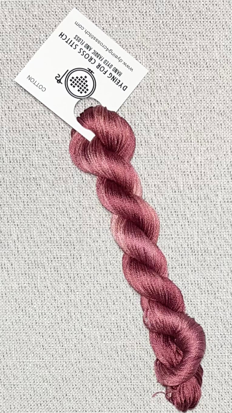 Cotton hand dyed floss - Prairie Fire