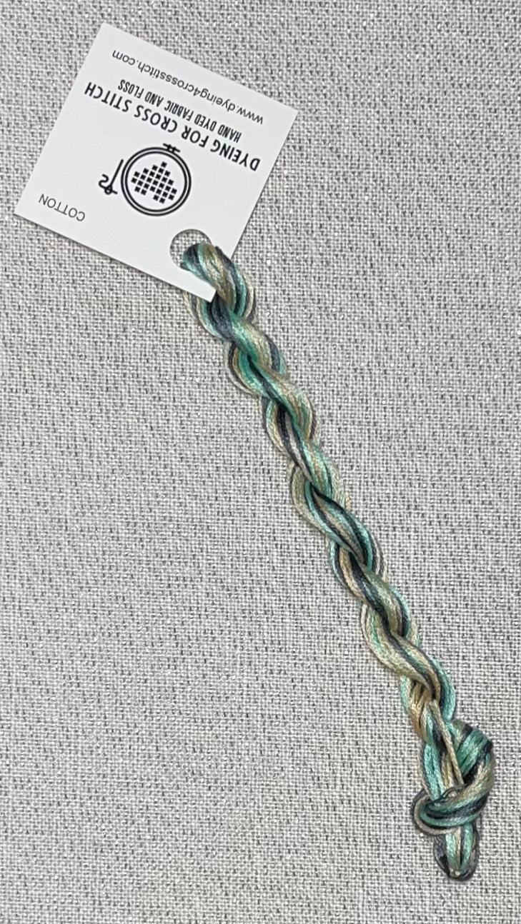 Cotton hand dyed floss - Beachcomber