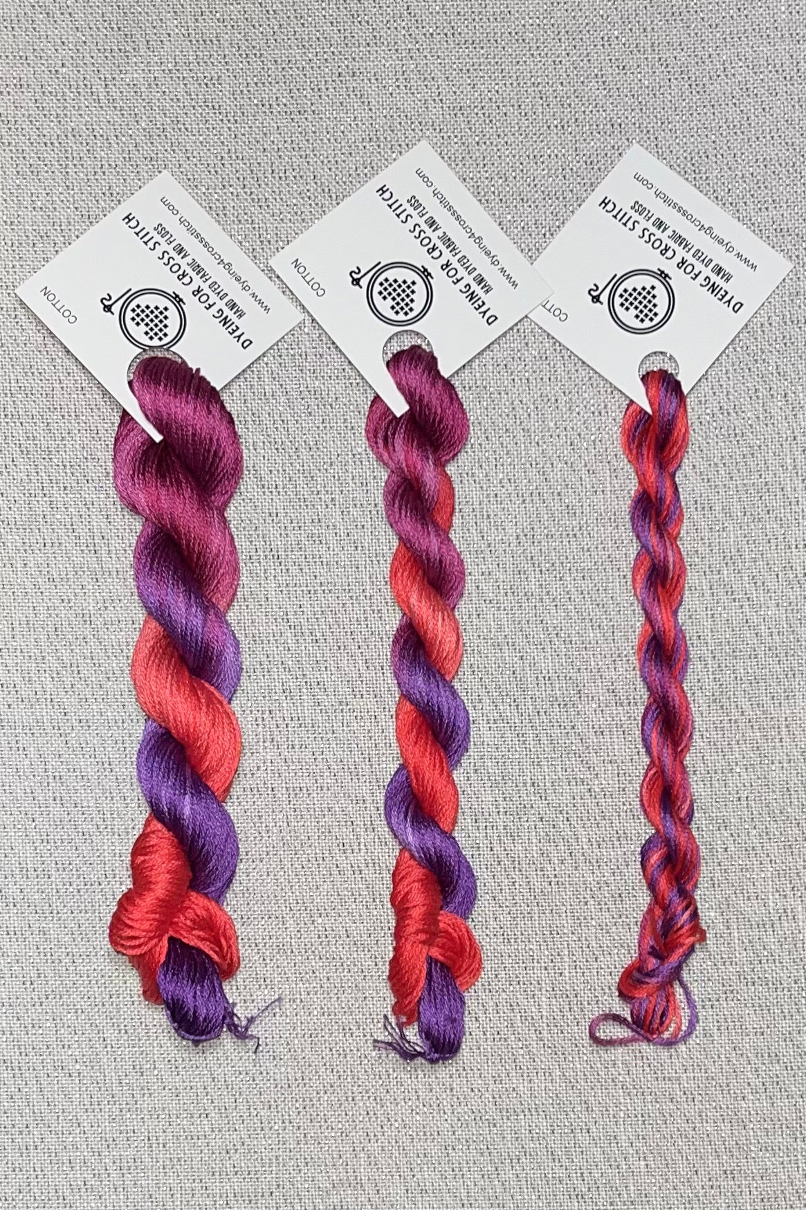 Cotton hand dyed floss - Wild Berries