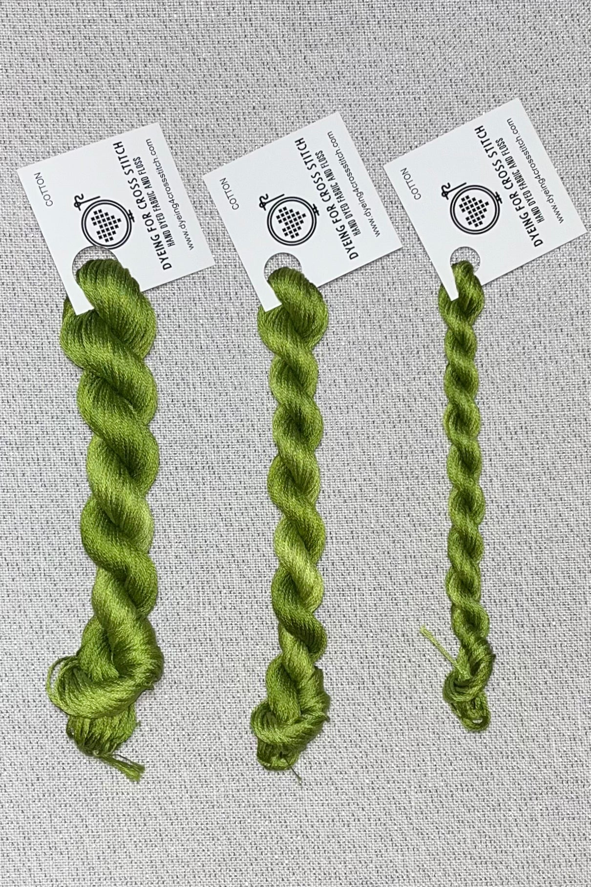 Cotton hand dyed floss - Fern