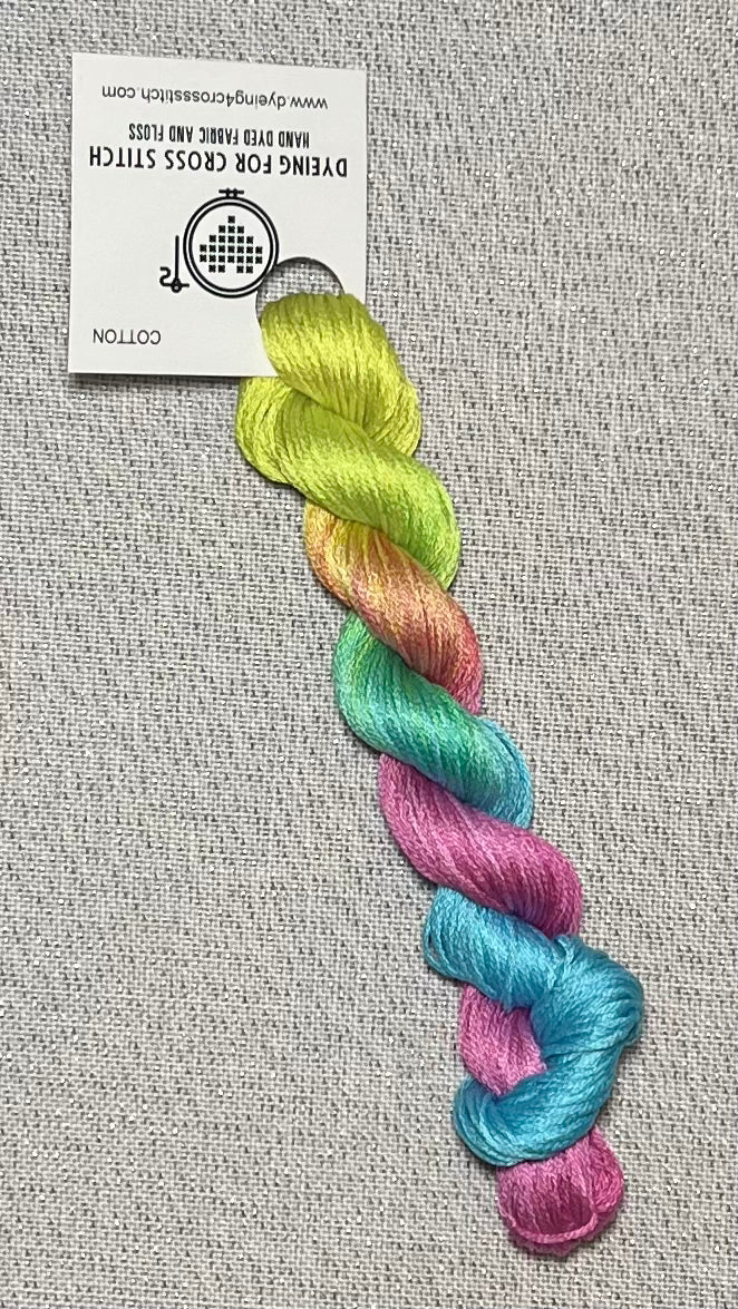 Cotton hand dyed floss - Tie-Dyed Dreams