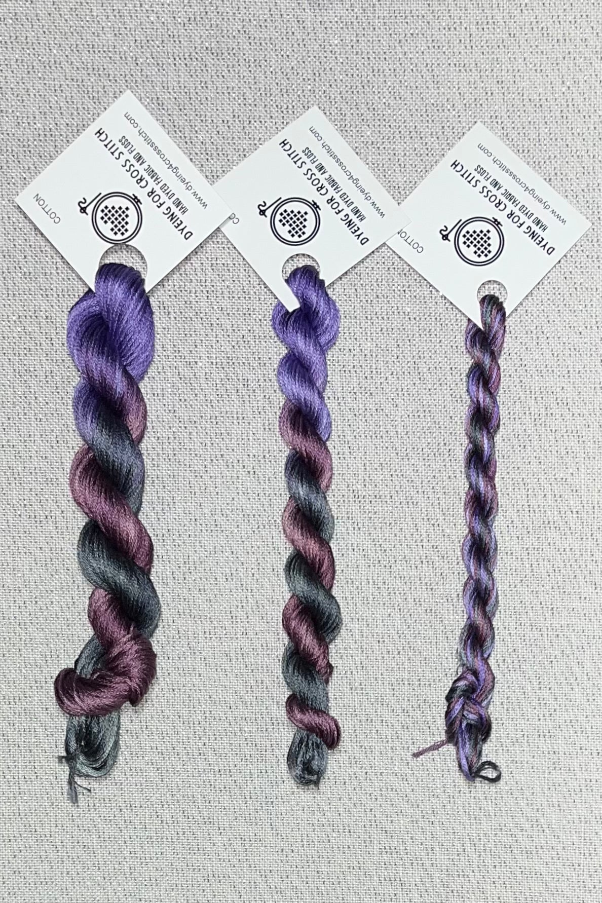 Cotton hand dyed floss - Peacock Party