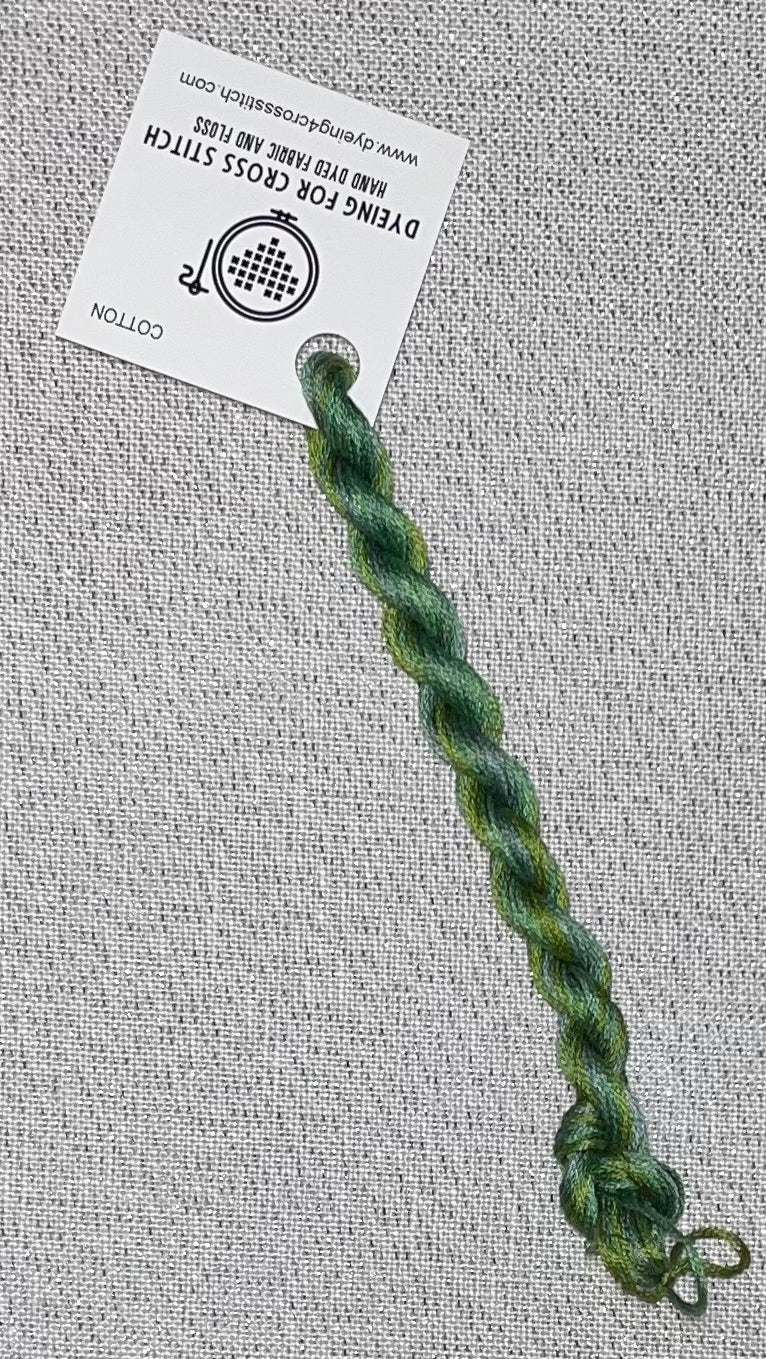 Cotton hand dyed floss - Woodland