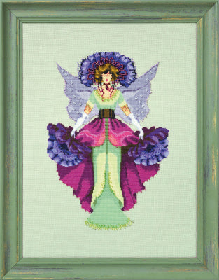 Mirabilia Designs - MD 192 - February Amethyst Fairy pattern & embellishment pack