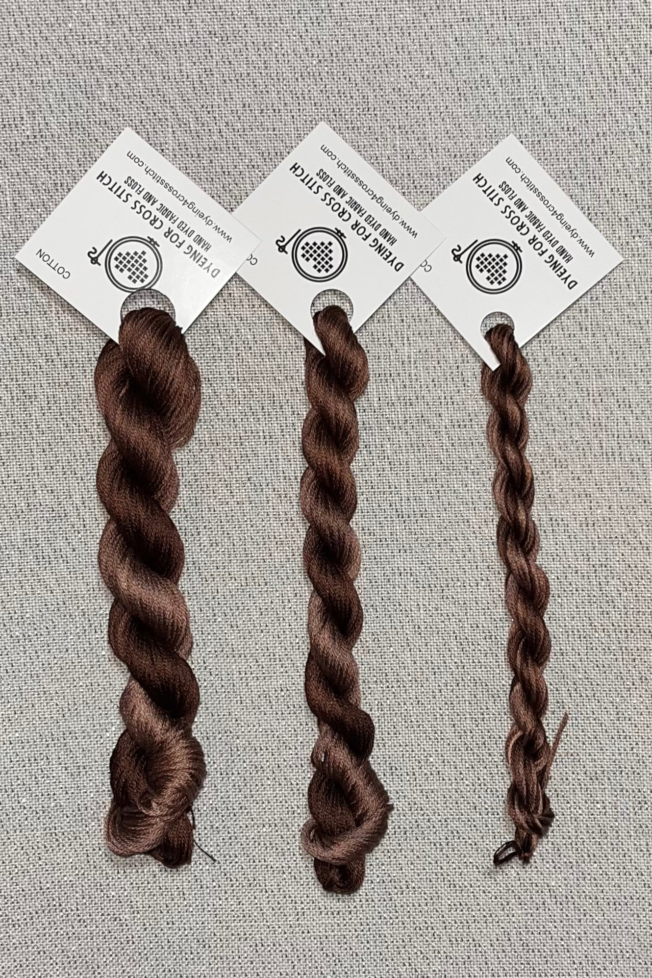 Cotton hand dyed floss - Truffle