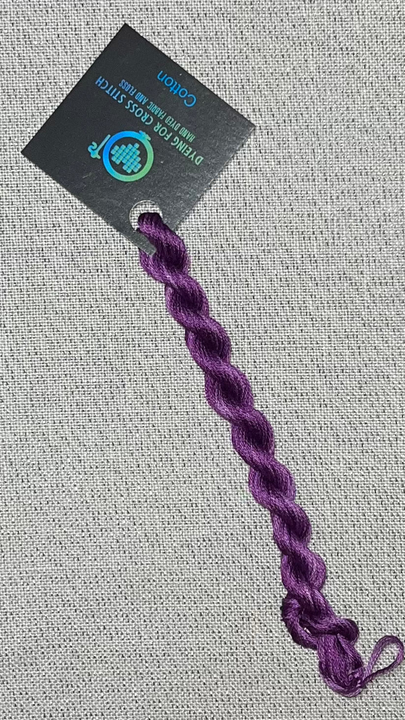 Cotton hand dyed floss - Sangria