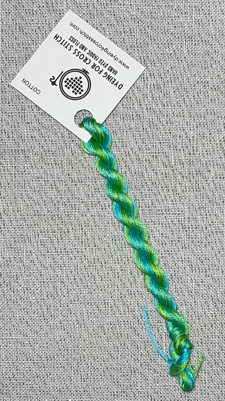 Cotton hand dyed floss - Spring