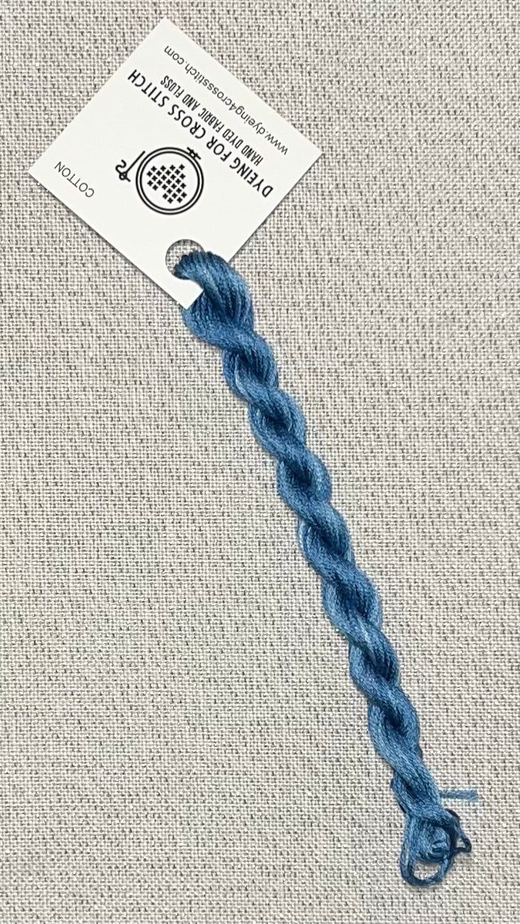 Cotton hand dyed floss - Chalcanthite