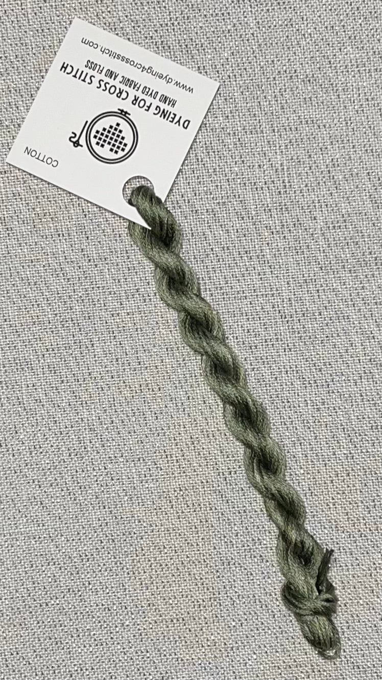 Cotton hand dyed floss - Dill Weed