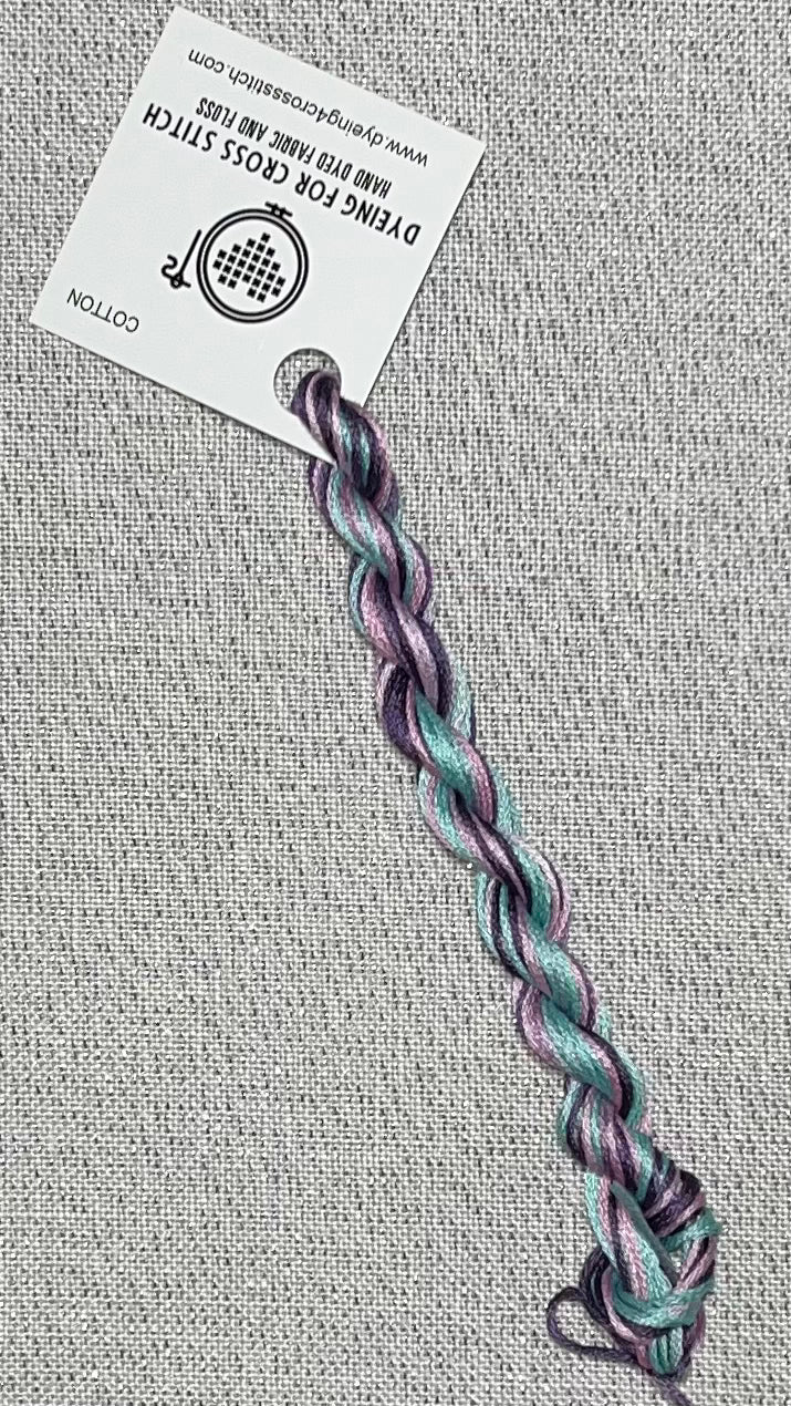 Cotton hand dyed floss - Unicorn