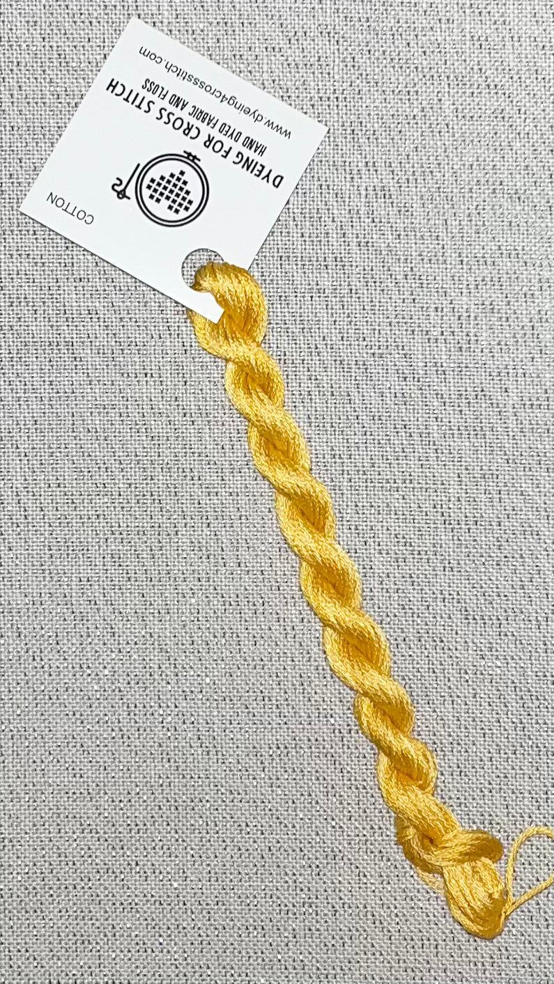 Cotton hand dyed floss - Midas Touch