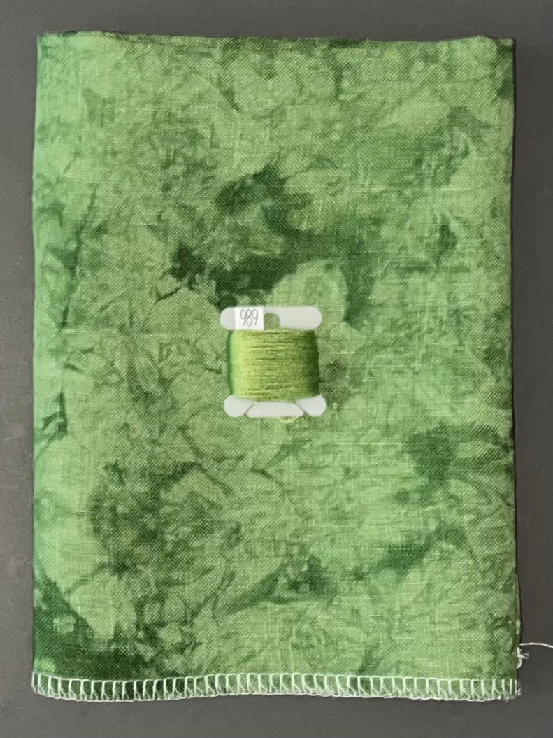 36ct linen - 18x27 - Fresh Cut - Dark