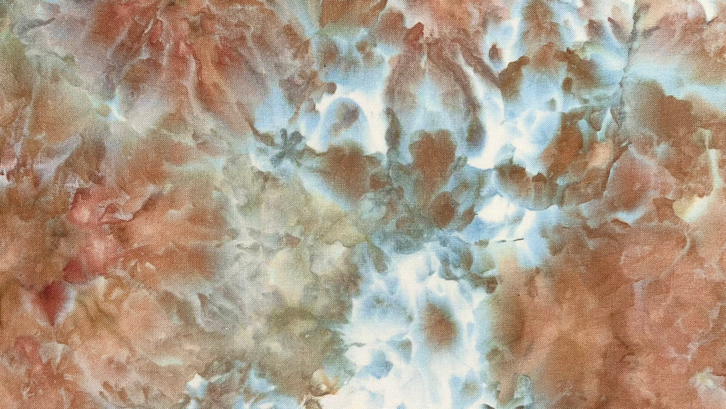 28ct linen - 18x27 - Ice Dyed SOLO - 1
