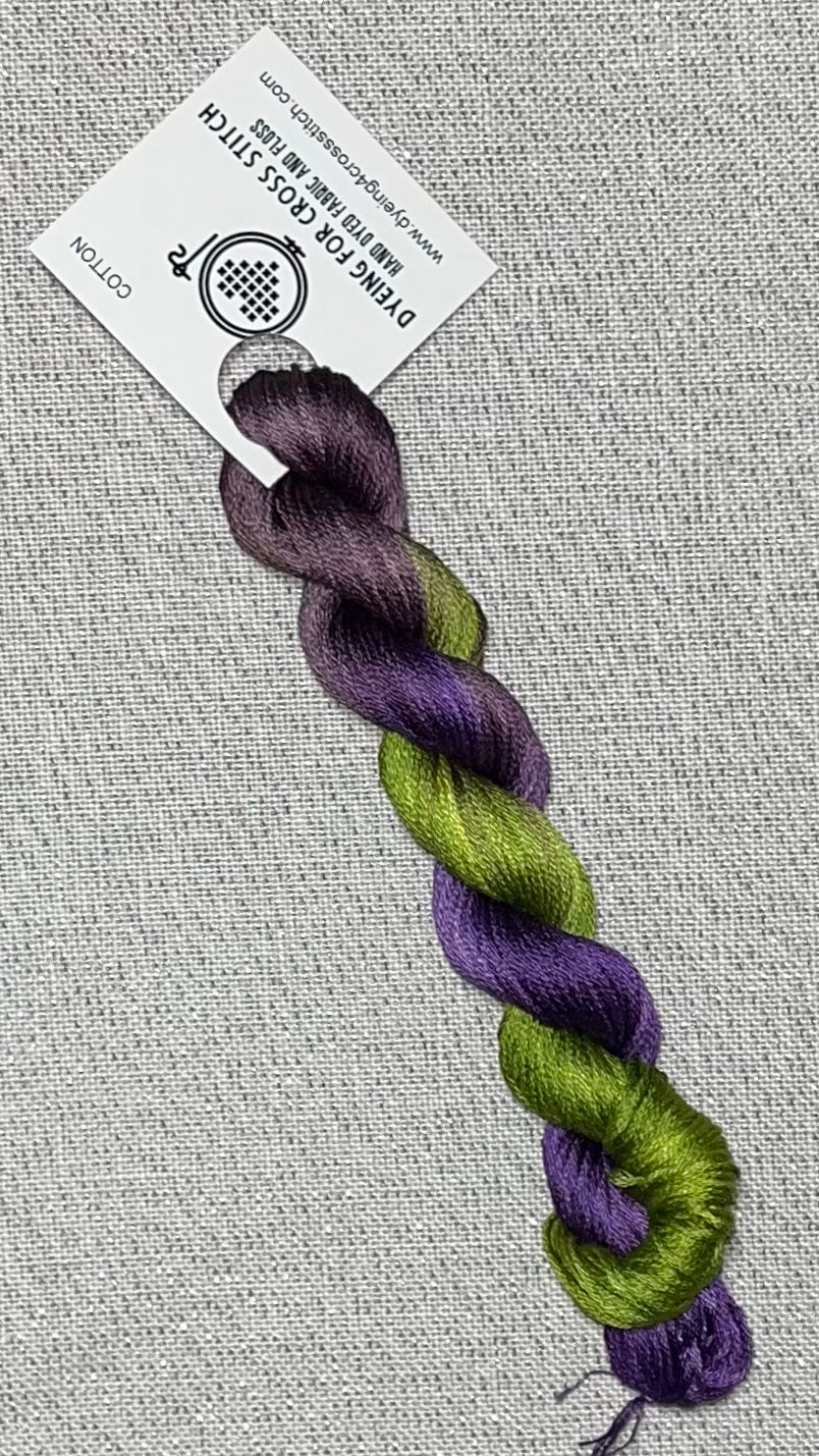 Cotton hand dyed floss - Iris