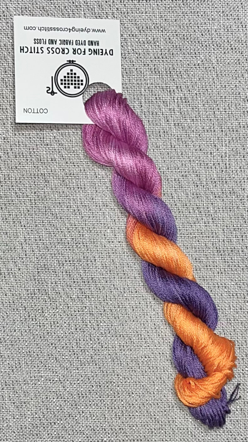 Cotton hand dyed floss - Snapdragons