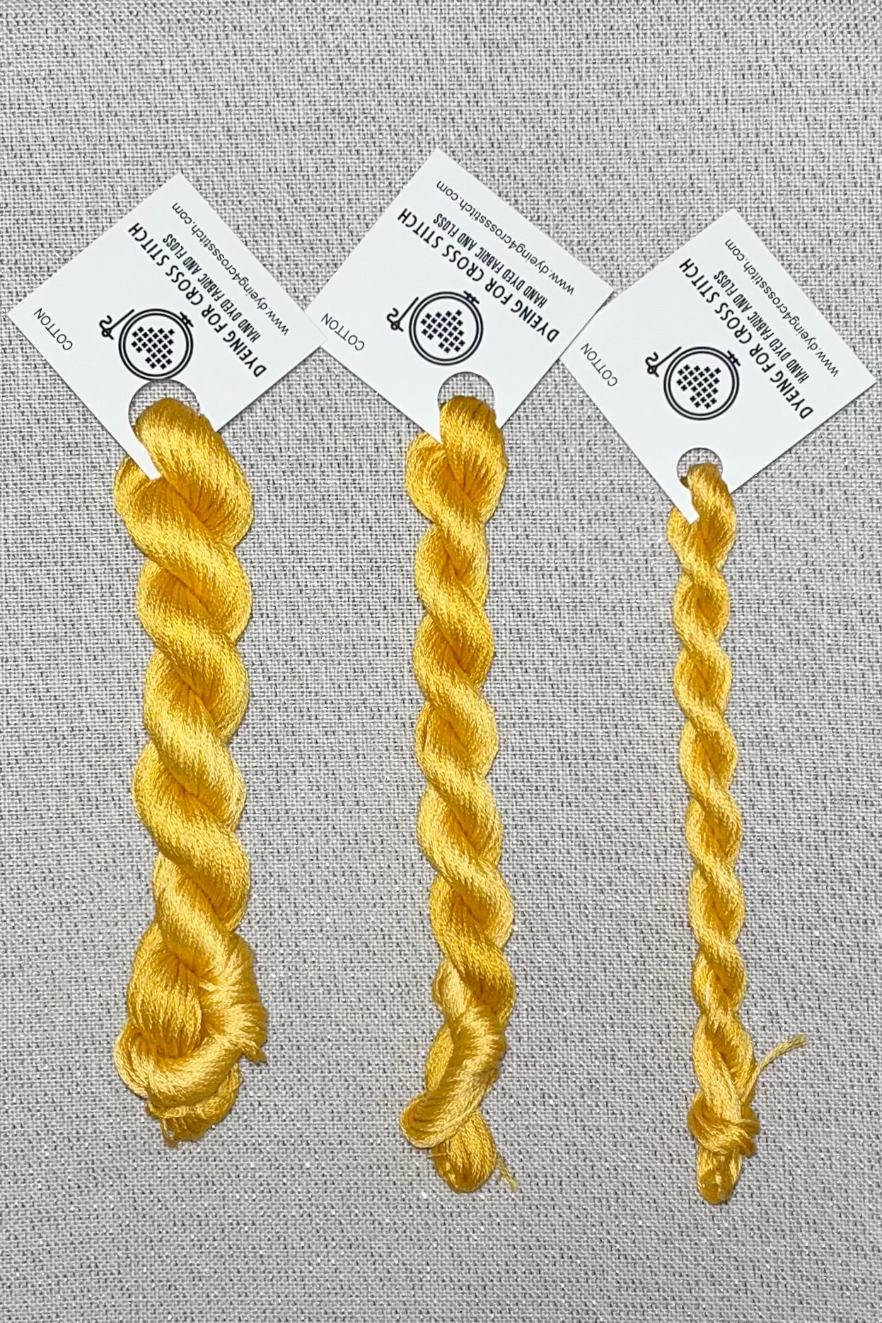 Cotton hand dyed floss - Midas Touch